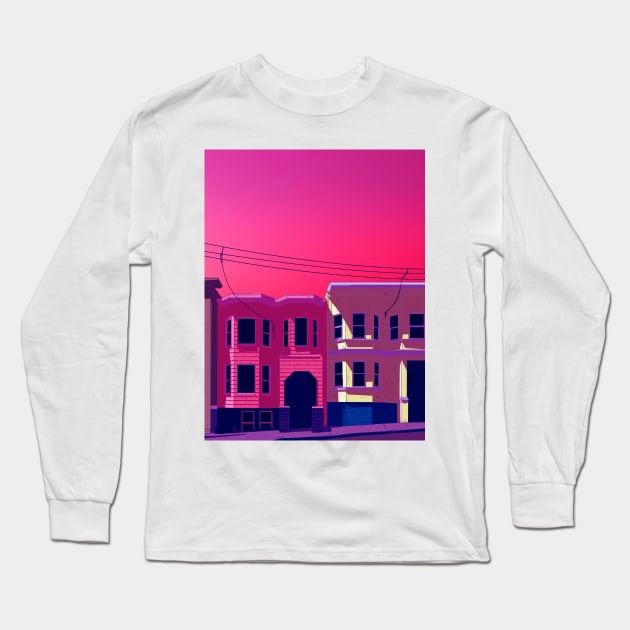 Fulton Street San Francisco Long Sleeve T-Shirt by FrankOkay